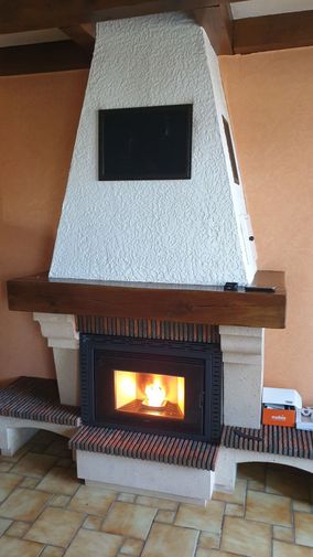 installation d'insert à granulés